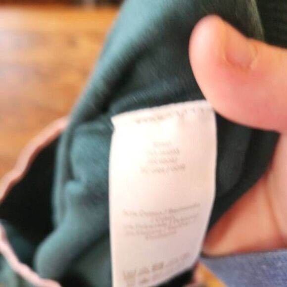 Boden green&pink trim lightweight sweater sz Small - Picture 3 of 5